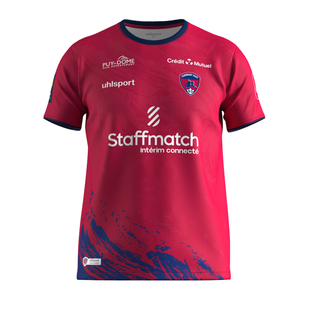 Maillot domicile Clermont Foot 63