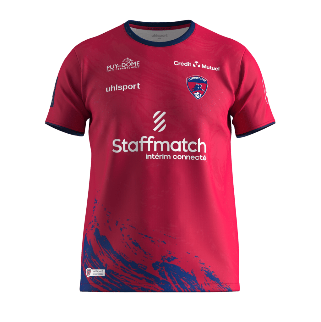 Maillot domicile Clermont Foot 63