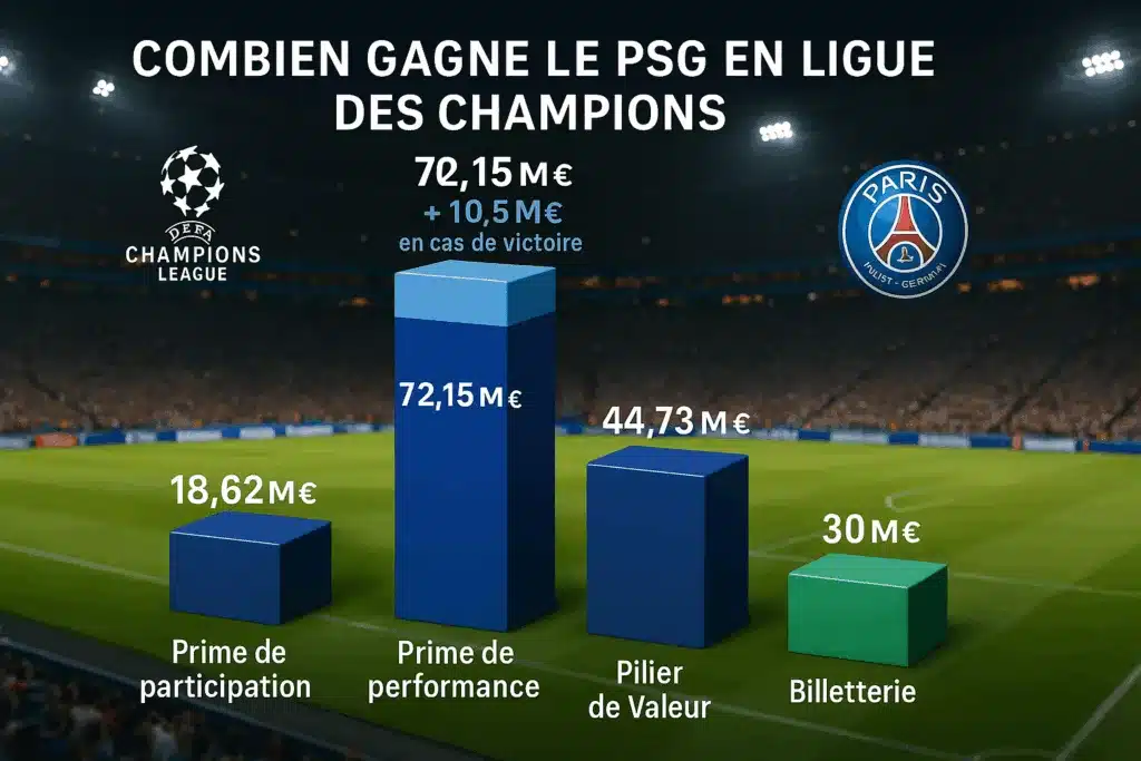 Combien gagne le PSG en Ligue des champions