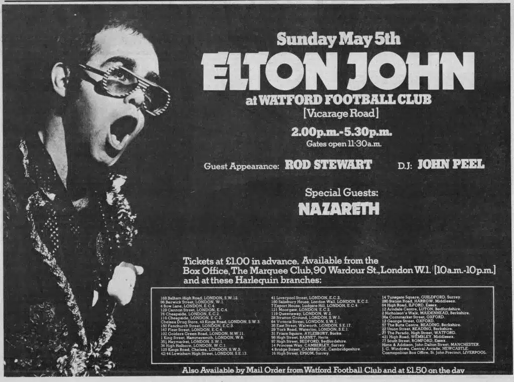 Watford Football Club​ : quand Elton John changea le destin du club