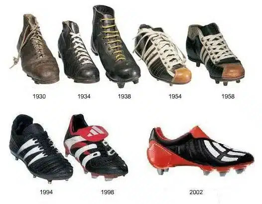Chaussures de football évolution