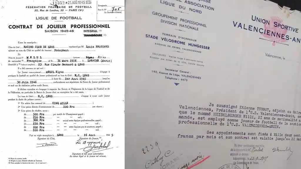 Que retrouve-t-on dans un contrat de footballeur
