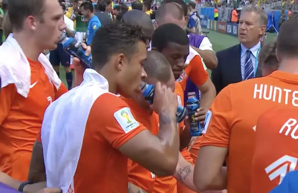 Pause fraicheur au football